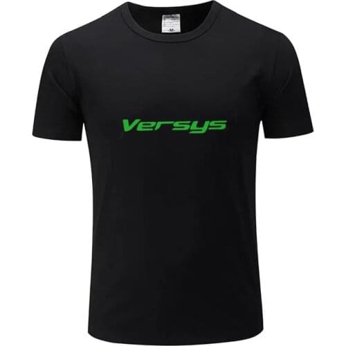 For KAWASAKI VERSYS 1000 650 T Shirt Men New LOGO T-shirt 100% Cotton Summer Short Sleeve Round Neck Tees Male