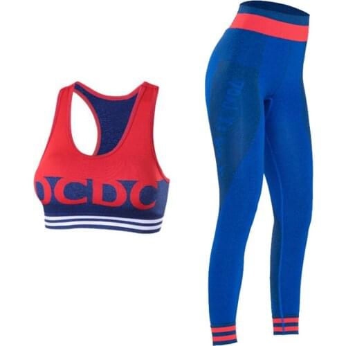 Yoga Clothing Women New Seamless Sports Suit Two-piece Set Quick-drying Was Thin Running Fitness Clothes Female Shockproof Bra