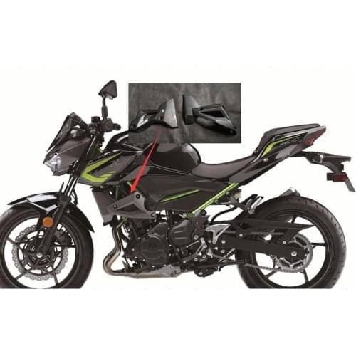 A Pair Carbon face Motorcycle Fairing Kits For Kawaski Z400 20180 2019 2020 Water Tank Guard Side Cover ABS Plastic Injection