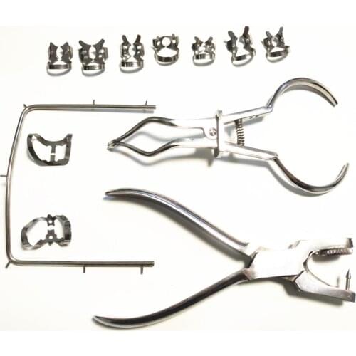 1 Set Teeth Care Dental Dam Perforator Dental Dam Hole Puncher Dental Rubber Dam Puncher For Dental Lab