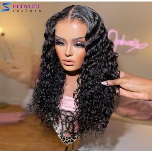 Water Wave Lace Front Wig HD Transparent Lace Frontal Wig Wet And Wavy 13X4 Lace Front Human Hair Wigs For Women Brazilian Remy