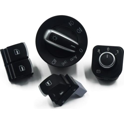 Factory direct sale Window Switch Mirror Switch Headlight Switch For Volkswagen VW passat B6 Eos Golf GTI mk 5 mk 6 4 PCS / KIT