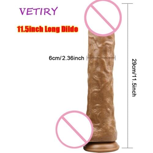 Super Long Realistic Dildo G-spot Orgasm Strong Suction Cup Female Masturbation Simulation Penis Sex Toys for Woman Soft Dildo