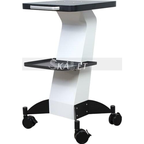 Beauty Salon Trolley Pedestal Rolling Cart Wheel Aluminum Stand for Personal Care Appliance Parts Beauty Equipment