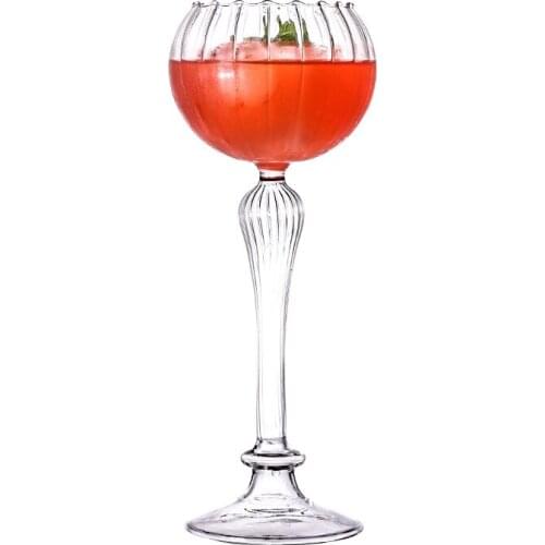 Unique Cocktail Glass 200ml Candlestick Shaped Wine Glasses Cups With long stem