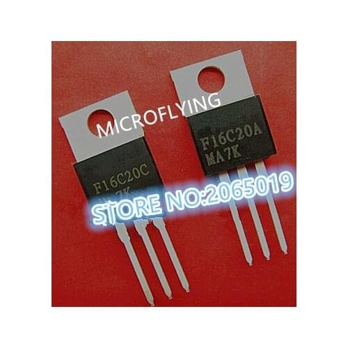 10PCS F16C20A F16C20C F16C20 TO-220 Fast recovery diode