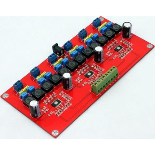 2020 New DC18V To DC24V 2A 195 * 96MM Class D Luxury Power Amplifier Board TPA3116 6-channel Power Amplifier Board (50W * 6)
