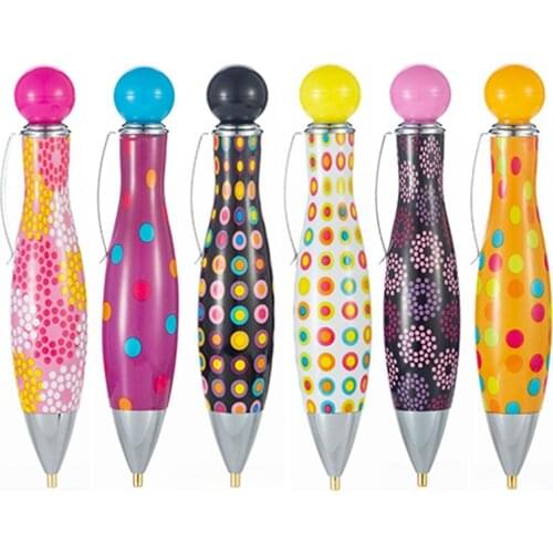 Bowling Style 5D Diamonds Painting Pens Single Head Point Drill Pen DIY Round Diamonds Art Diamond Embroidery Sewing Tools