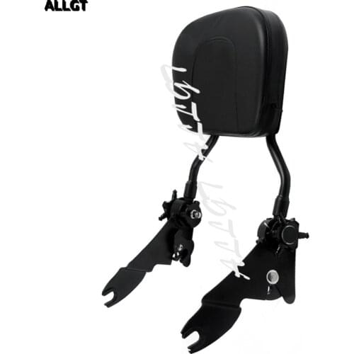 ALLGT Rear Adjustable Detachable Backrest Sissy Bar for Harley Touring Road King 2009 2010 2011 2012 2013 2014 2015 2016