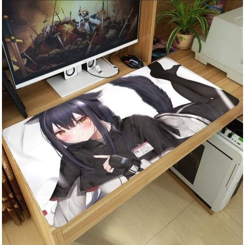 Game Arknights Texas Large Mouse Pad Thicken Laptop Gaming Mice Mat Desk Keyboard Mat Anti-Slip Thicken Playmat Cosplay Gift