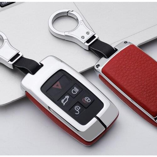 Metal Car Key Case Cover For Land Rover A9 Range Rover Sport 4Evoque Freelander 2 Discovery 1 3 4 for Jaguar XE XJ XJL XF C-X16
