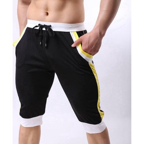 Polyester Men Sports Pants Leisure Fashion Thin Foot Trousers In Summer