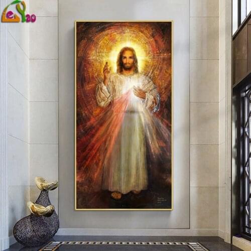Christian of jesus diamond Painting Kits Diamond Religious Cross Stitch Bead Embroidery Mosaic Picture Rhinestones Home Decor