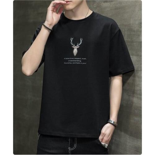 2021 New Summer Clothing T Shirt Men Sportswear Loose Short Sleeve T-shirt