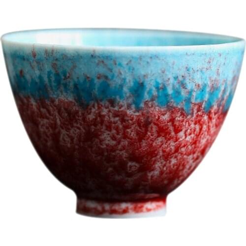 Handmade High Quality Master Cup Pit Pigmented Ceramic Tea Bowl Kung Fu Teacups Environmentally Friendly Drinkware Home Decor