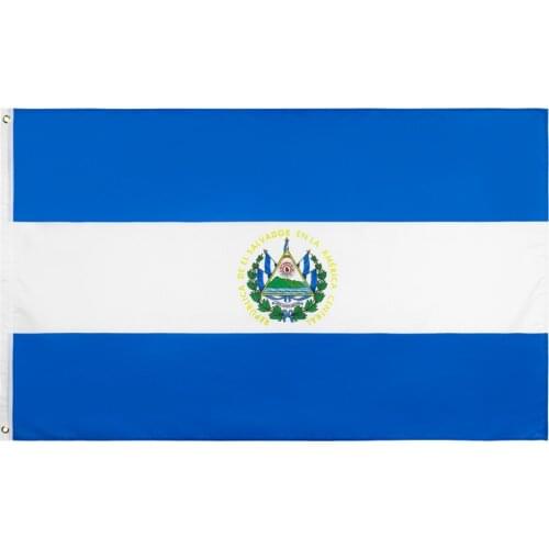 Yehoy hanging 90*150cm El Salvador Flag For Decoration