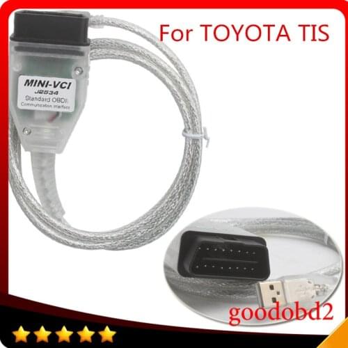 Professional Diagnostic Tool MINI VCI J2534 TSI TECHSTREAM Connector Adapter V10.30.029 Single Cable Support for Toyota TIS
