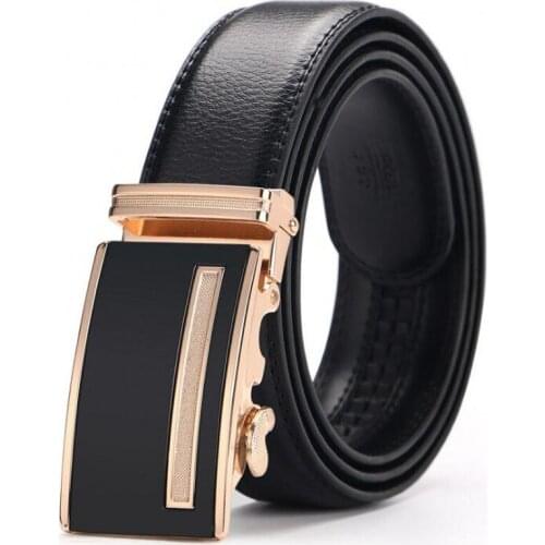 Mens Business Style Girdle Genuine Leather Luxury Brand Designer Vintage Strap Belts For Men Automatic Buckle Waist Belt Cintos