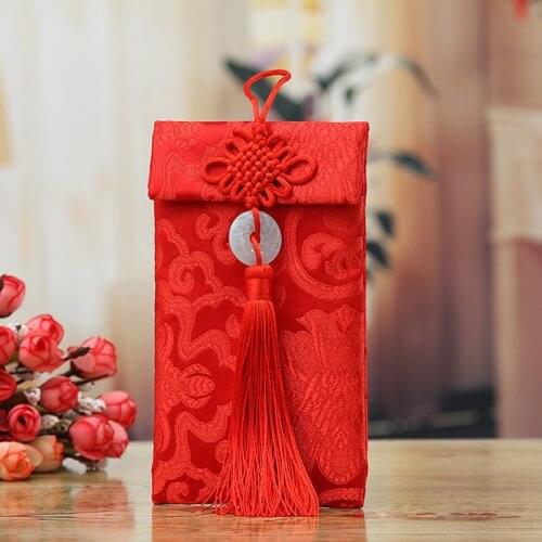 Wedding Purse Lucky Chinese Red Envelope Lucky Pocket Red Envelope Lunar New Year Spring Birthday Wedding Party Gift Box