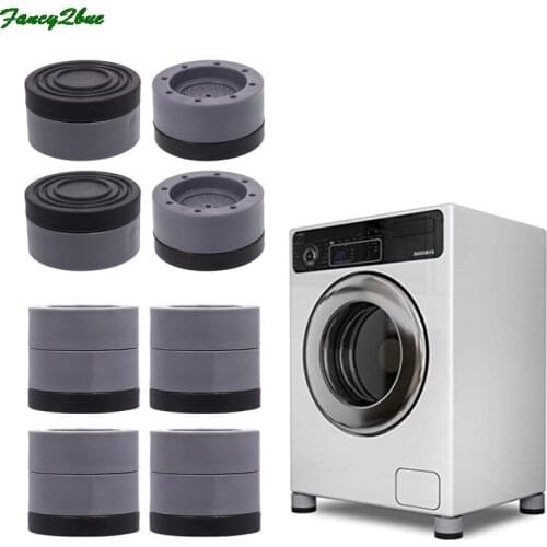 4Pcs Universal Anti Vibration Feet Pads Washing Machine Rubber Mat Anti-Vibration Pad Dryer Refrigerator Base Fixed Non-Slip Pad