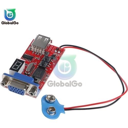 VGA Signal Generator LCD Tester 15 Signal Output USB Battery Dual Power Supply LED display Digital Pin Connector Cable