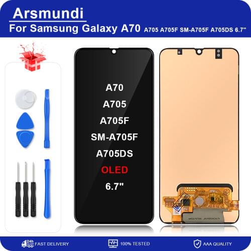 6.7" For Samsung Galaxy A70 LCD Display Touch Screen Digitizer Assembly Replacement For Samsung A705 A705F SM-A705F A705DS LCDs