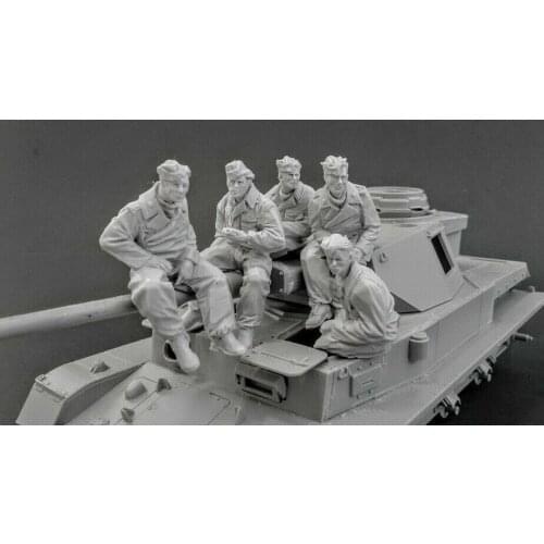 1/35 Resin Figure Model Kit Unassambled Unpainted//988(NO TANK 5 figures)