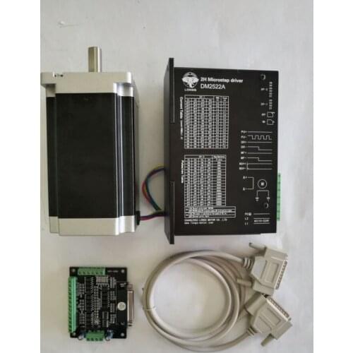 1Axis Nema34 1700oz.in 151mm 6A 34HS5460 & Stepper driver DM2522A AC90~240V CNC Router Mill High Torque