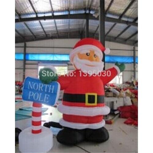 1pc 2.4M Christmas arch Inflatable cartoon Santa Claus gas model datang Christmas