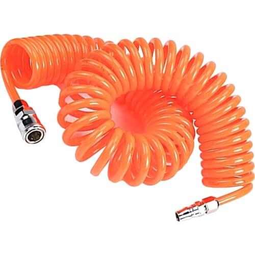 1pc Hose For Compressor Air Tool 12x8mm PU Tube Pipe Gas Spring Pneumatic Spiral