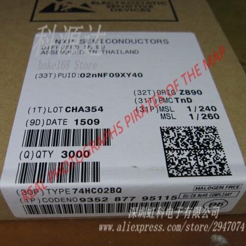 10pcs/lot 74HC02 74HC02BQ DHVQFN-14 In Stock