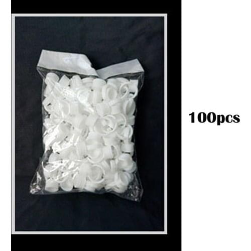 100pcs ring finger tattoo Ink Cup For Permanent Make up Microblading Pigment Holder Disposable Ink Cup Tattoo Accessories