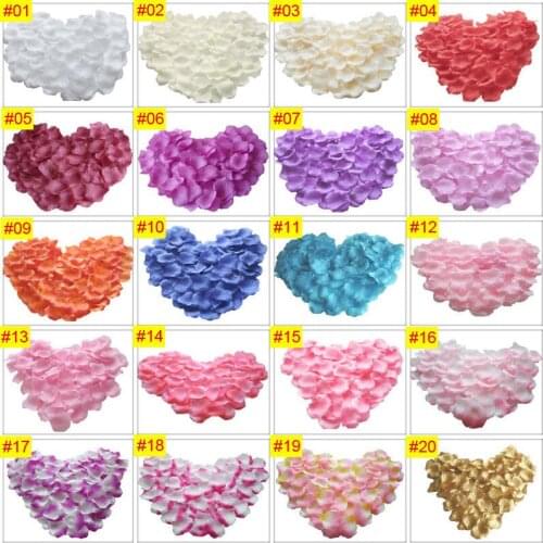 100 pack =10000 PCS Red color Silk Rose Petals Flower Wedding Decoration Confetti Engagement