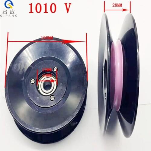 1008/1009/1010 combined guide wheel 80x15 80x26 100x28mm wire winding machine plastic ceramic guide wheel for winding machine