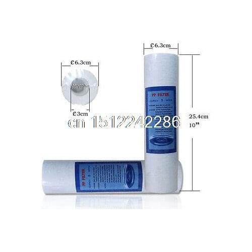 2PCS 5 Micron High-quality 10" x 2.5" Sediment Filter Cartridges RO Water Parts