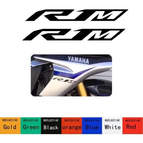 For Yamaha R1M Motorcycle Helmet Motorcycle Sticker Reflective Waterproof Decal Decals 2pieces