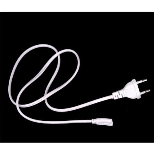 2-prong Power Cord White 1M EU European Port AC Power Cord Cable Slim Power Cable For Most Printer&laptop Adapters