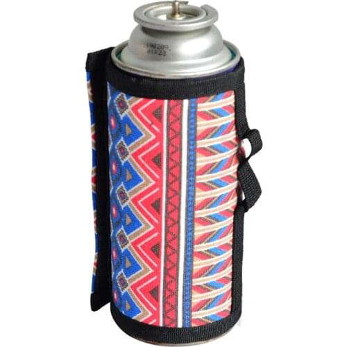 6.5x9.9cm Gas Canister Cover Protector Fuel Canister Storage Bag Camping Hiking Gas Cylinder Tank Accessories Outdoor Tools