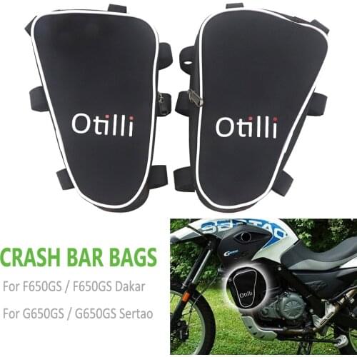 Motorcycle Frame Crash Bar Bags For BMW G650GS Sertao F650GS Dakar Tool Placement Travel Bag FOR SW Motech Crash Bar G 650 GS