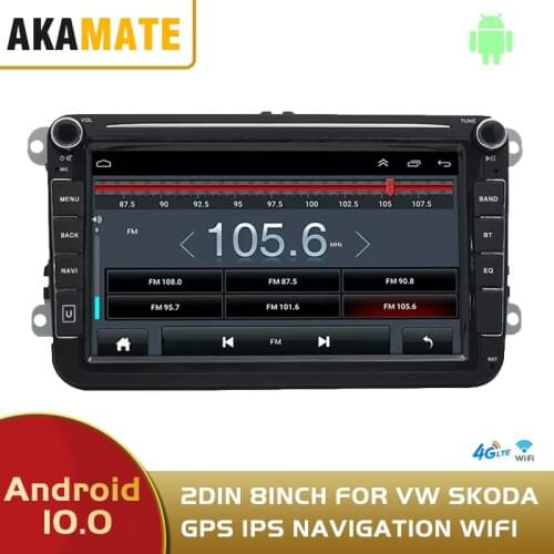 2din HD 8inch Car Stereo Multimedia Video Player Touch Screen Android Stereo Bluetooth WIFI GPS Navigation FOR VOLKSWAGEN Skoda