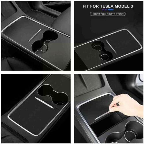 Car Center Console Sticker For 2021 Model 3 Y A6W4
