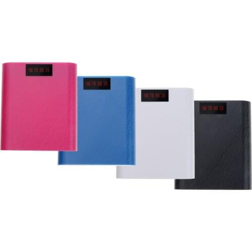 Kebidumei 4 * 18650 Power Bank Case USB Port DIY Shell Case Box Mobile Phone Charger With Display Screen for iPhone Android