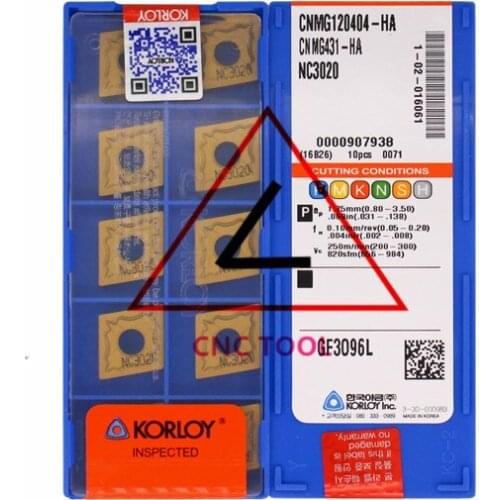 CNMG120404-HA NC3020 10pcs Original Korea KORLOY Cutting Tool