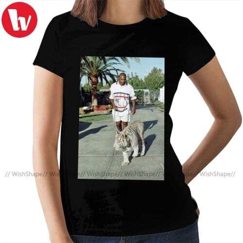 Tiger T-Shirt Mike Tyson T Shirt Short Sleeve Printed Women tshirt Casual Plus Size Trendy Ladies Tee Shirt