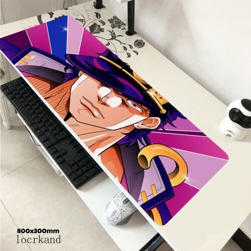 Anime Jojo Bizarre Adventure Gaming Mouse Pad Laptop Computer Large Manga Mouse Pad Rubber Unique PC manga Desk Mat Carpet