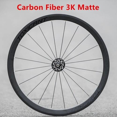 SF Carbon Fiber Wheelset Wheels Fixed Gear Bike Modification Single Speed Fixie Cycling Parts 700C Double Quick Release