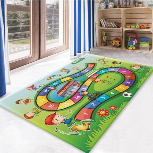 Numbers Games Patterned Carpet ,Non Slip Floor Carpet,Teens Carpet,Turkish Rug