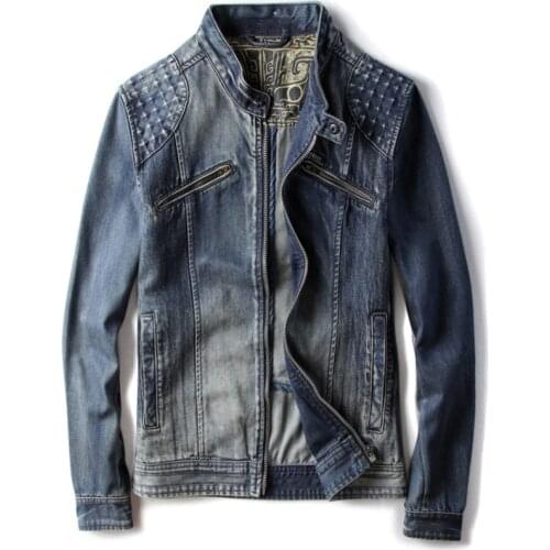 European Casual Mens Jeans Jackets and Coats Plus Size XXXL Name Brand Mans Overcoats Spring Denim Streetwear Mens Topwear 2020