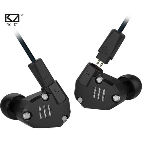 KZ ZS6 2DD+2BA Hybrid In Ear Earphone HIFI DJ Running Sport Earphone Earplug Noise Cancelling Headset Earbud kz zsx zs10 pro zax