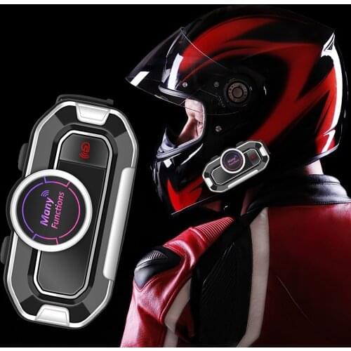 Motorcycle Bluetooth 5.0 Helmet Headset Multifunctional Waterproof Music Player Wireless Headphones With Mic For Mobile Phone